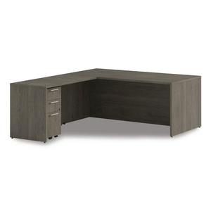 Alera AE1NNN-R2448S Tom 48 Pulgadas X 24 pulgadas X 29 Pulgadas Escritorio para computadora reversible de la serie Sevilla, color nogal - Product Image 5