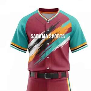 Uniforme de baseball professionnel, ensemble complet, maillot de sport respirant, fournisseur, uniforme de baseball personnalisé pour les jeunes - Product Image 2