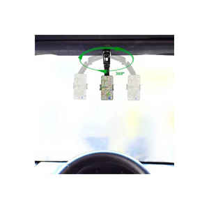 Support de téléphone intelligent Netzy MS-12 avec suivi intelligent, 360 degrés, étanche, pour voiture et bureau, noir - pour diffusion en direct - Product Image 2