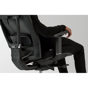 Silla Ergonómica ERGOCHAIR PRO GRAY, Silla Elevadora Contemporánea para Oficina en Casa, Giratoria, Duradera, con Malla, Espuma, Tela, Aluminio, PU y Plástico - Product Image 6