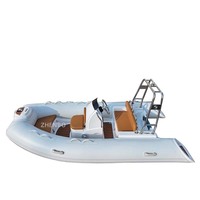 Bateau pneumatique semi-rigide ZHENBO 12 pieds en fibre de verre, coque en V, RIB-360C, Hypalon, certifié CE, 360 Marine Fishing, 6 personnes, eaux océaniques, 30 CV