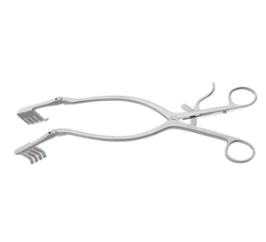 Rétracteur chirurgical manuel d'instrument orthopédique de marque privée de 6.5 \ "avec 3x4 broches émoussées Matériau en acier de service personnalisé CE - Product Image 1