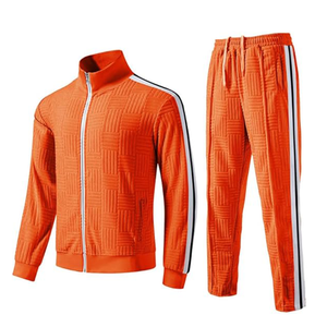 Conjunto Deportivo Personalizable de Dos Piezas para Invierno, Grueso, Transpirable, de Secado Rápido, Cortavientos, con Sudadera con Capucha y Pantalones Deportivos, con Estampado Moderno - Product Image 2