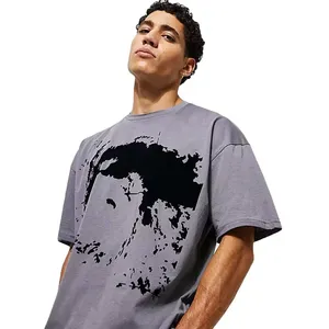2024 t-shirt stampate personalizzate in cotone 100% di alta qualità stile a girocollo Casual con caratteristiche Anti-rughe e asciugatura rapida