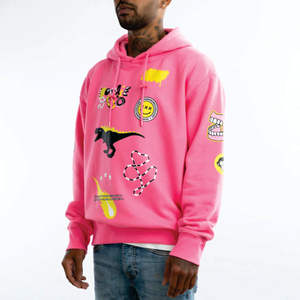 OEM personalizado de alta calidad de los hombres casuales pulóver CON CAPUCHA DE MODA Hip Hop estilo sudadera de lana con patrón sólido para el invierno - Product Image 6