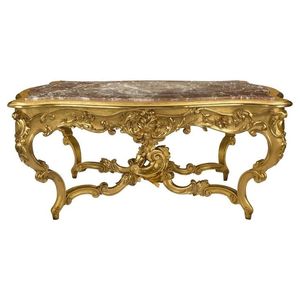 Table à manger classique en bois massif de noyer sculpté à la main de style baroque européen, fabricant de meubles pour la maison à Jepara 84 - Product Image 1