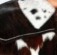 Veste en cuir de vachette personnalisée pour hommes | Hair on Hide Cow Boy Vestes en cuir de camionneur personnalisées | Vestes pour hommes