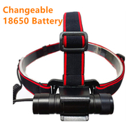 Lampe frontale à LED magnétique rechargeable de taille d'impact de 1000 lumens Super Bright Portable avec 18650 IP65 alimenté par batterie pour la chasse