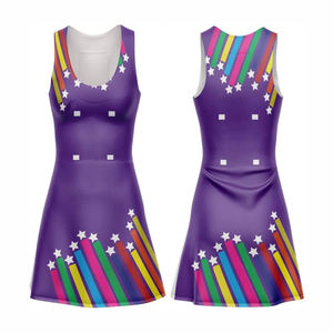 Uniforme de Netball réversible personnalisé pour femmes 100% Polyester respirant sans couture numérique antibactérien tenue à séchage rapide pour - Product Image 3