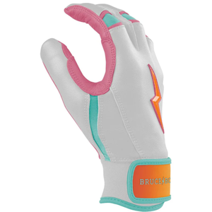 CHROME Série Gants de Frappeur à Manchette Courte Cuir Design Unique Taux de Gros Bruce Bolt Gants de Frappeur de Baseball - Product Image 4