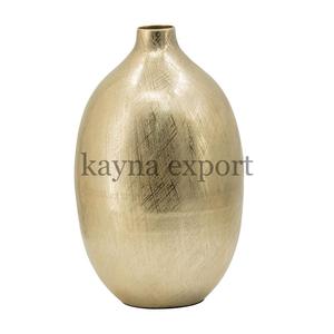 New Elegant Design Iron Metal <b>Texture</b> <b>Vase</b> Designer Decorative Brass Antique Finished Table Top Centerpiece Metal Flower <b>Vases</b> - Product Image 6