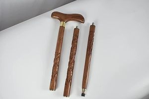 Bastón de soporte para caminar de madera de alta calidad para exploración al aire libre y movilidad superior Bastón de madera dura para caminar y equilibrar - Product Image 4