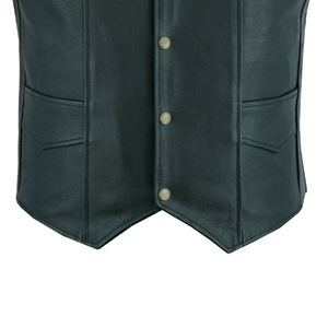 RECORD,S 100% véritable cuir de vache chaud Street Style cuir gilet extérieur tenue décontracté à la mode gilet pour hommes 2025 - Product Image 2