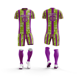 Conjunto de Uniforme de Fútbol Corto Personalizado OEM |   Impresión de Logotipos Personalizados para Equipos de Fútbol |   Fabricante de Uniformes de Fútbol Sublimados - Product Image 3