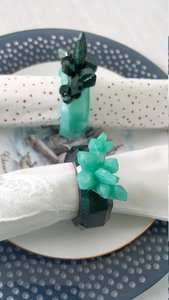 Ronds de serviette en rotin Décor de table en osier Ronds de serviette élégants pour table à manger - Product Image 2