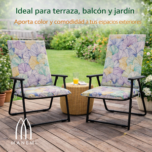 Cuscini per Sedia da Giardino Stile Loft 95x50x4cm, Idrorepellenti, Leggeri con Imbottitura in Schiuma, Motivo Floreale, Rimovibili e Lavabili - Product Image 5