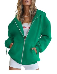 Sudadera con Capucha Onstyle Streetwear, Sudadera con Capucha Cortavientos de Forro Polar, Personalizable, Lisa, Lavada al Ácido, con Cierre de Tres Capas para Hombre - Product Image 4