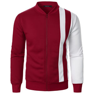 Cárdigan informal para hombre, chaqueta de uniforme de béisbol de lana con cuello levantado a la moda - Product Image 2