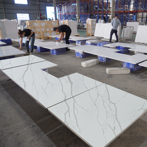 Ingeniería NV893 Resistente a los arañazos Calacatta Cuarzo artificial Restaurante Encimeras de cocina Encimeras de mesa - Product Image 4