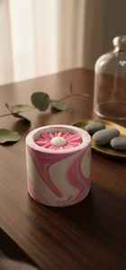 Vela Aromática en Jarra de Cemento con Diseño de Margarita, Vela de Lujo de Combustión Limpia, Ideal para Decoración del Hogar, Ambiente y Regalos, Venta al por Mayor - Product Image 2