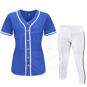 Uniformes de Softball de poliéster 100% más vendidos, diseño de conjunto transpirable personalizable con servicios OEM para ropa de equipo - Product Image 1