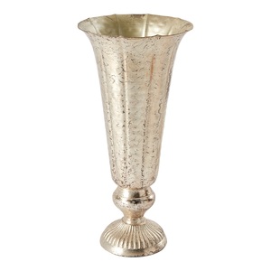 Pot de vase à fleurs décoratif en métal de qualité supérieure de couleur or brillant fait à la main de luxe pour la décoration intérieure et la pièce maîtresse de table de mariage - Product Image 5