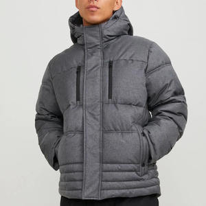 Chaqueta Acolchada de Invierno para Hombre de Lujo, Tejida, Impermeable, Cortavientos, Transpirable, Ecológica, con Relleno de Poliéster/Algodón y Capucha - Product Image 2