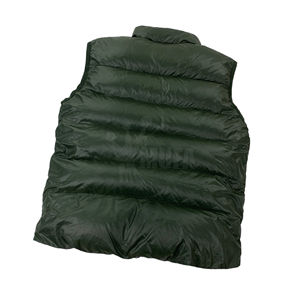 Chaleco de invierno personalizado para hombre, chaleco transpirable con burbujas y cuello redondo, chaqueta acolchada con logotipo sólido y transpirable - Product Image 2