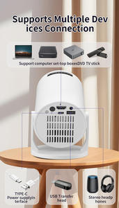 M5 Mini datashow LED máy chiếu di động với đứng cho điện thoại di động dễ dàng sử dụng cho rạp hát tại nhà trẻ em 1080p <span class=keywords><strong>50</strong></span> ANSI <span class=keywords><strong>Lumens</strong></span> Quà Tặng - Product Image 5