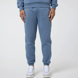 2024 invierno 390gsm logotipo personalizado hombres Fitness Joggers conjunto al por mayor regular poliéster/algodón transpirable cintura elástica Casual - Product Image 4