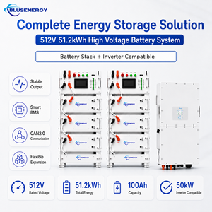 Sistema de Baterías Apilables de Alto Voltaje LiFePO4 BLUSENERGY 512V 100Ah 51.2kWh para ESS Solar - Product Image 2