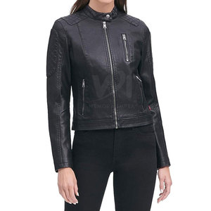 Chaqueta de Cuero para Mujer, Transpirable, de Alta Calidad, a Bajo Precio, la Más Vendida - Product Image 4