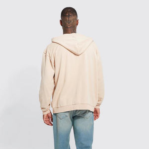 Premium full face <b>hoodie</b> zip up style thick fleece 100% cotton oversized streetwear custom blank <b>men</b> <b>hoodie</b> - Product Image 4