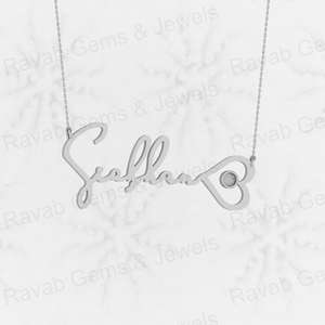 Best Selling Personalized Custom Name Genuine 925 Sterling Silver 20x44mm Bezel Setting 18-inch Chain Keepsake Charm Jewelry - Product Image 4
