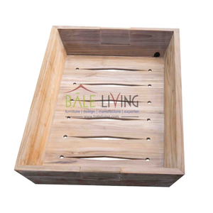 Plateau de service en bois de teck écologique de haute qualité pour restaurants bars cafés-meubles rectangulaires durables - Product Image 6