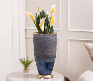 Luxury Gold Amorphous Metal <b>Vase</b> Modern Abstract Spiral Design <b>Decorative</b> <b>Vase</b> for Home, Office & Hotel Interior Decoration - Product Image 4