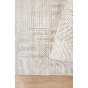 Mexx MX011 Beige Alfombra hecha a máquina Decoración del hogar sin polvo - Product Image 2