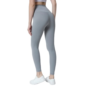 Pantalones de Yoga de Cintura Alta de Nailon ODM 2025, Transpirables, para Gimnasio, Entrenamiento, Leggings Ajustados con Efecto Push-Up, Talla Única, Talla XL, con Bolsillos - Product Image 6