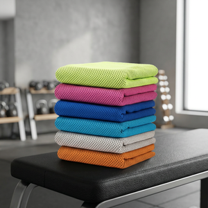 Microfiber Sports Towel Cooling Gym Fitness Sweat Absorbent <b>Exercise</b> <b>Face</b> Neck Hand Towel Custom Color - Product Image 2