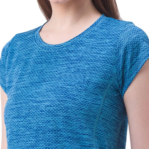 Camiseta para correr de algodón orgánico 100% para mujer, camisetas deportivas ajustadas ligeras transpirables sostenibles para mujer - Product Image 4