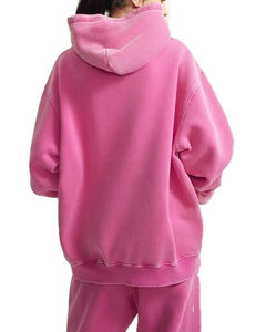 เสื้อมีฮู้ดสำหรับผู้หญิงเสื้อมีฮู้ดสำหรับล้างหินกรดแบบวินเทจ - Product Image 6