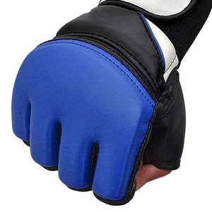 Vente en gros de gants de MMA professionnels Entraînement de boxe Conception personnalisée Demi-doigt Concevez votre propre logo Gants de MMA thaïlandais pour le combat - Product Image 6