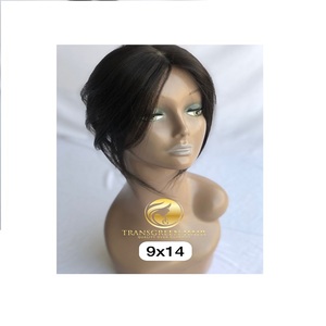 New Arrival High Quality 12'' 9x14 Indian Temple Virgin <b>Hair</b> Single Donor <b>Topper</b> Raw Human Bundle Direct Export Indian Vendor - Product Image 1