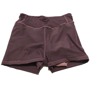 Pantalones cortos de yoga transpirables de cintura alta para mujer Venta al por mayor Pantalones cortos de entrenamiento de gimnasio sin costuras de cintura media Diseño de patrón sólido - Product Image 6