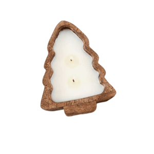 Bougeoir de bol à pâte en bois d'acacia le plus vendu pour la décoration de Noël d'hôtel à la maison fabriqué au Vietnam - Product Image 5