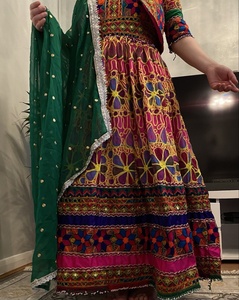 ชุดเดรส kuchi แบบอัฟกานิสถานชุดเดรสชนเผ่าวินเทจแบบชนเผ่าเดรสสีสดใสแบบดั้งเดิมของอัฟกานิสถาน/ปากีสถาน - Product Image 3