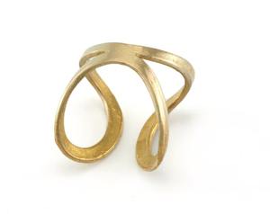 Anillo de latón moderno pulido con estilo de alta demanda 100% hecho a mano gran regalo para cumpleaños aniversarios exportador de proveedores indios - Product Image 1