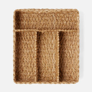 Organizador de utensilios de Decoración de cocina para el hogar, soporte para bandeja de cubiertos, soportes para utensilios de jacinto de agua tejida - Product Image 6