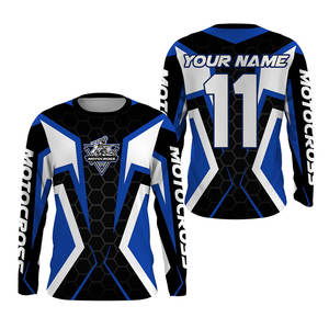 Maillot de motocross à manches longues pour homme, style décontracté, respirant et léger, vêtements de sport pour la course à vélo avec impression pour la conduite à vélo - Product Image 3