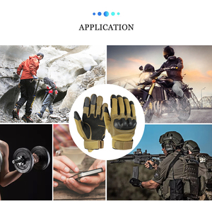 Gants d'équitation de moto confortables avec bout des doigts à écran tactile Fermeture Velcro sécurisée Paume renforcée et coupe respirante - Product Image 6